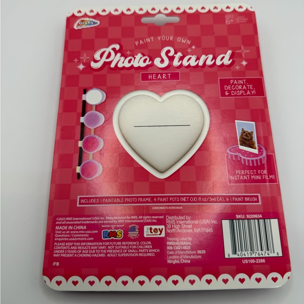 Paint set - Heart Photo Stand NWT - Picture 4 of 6
